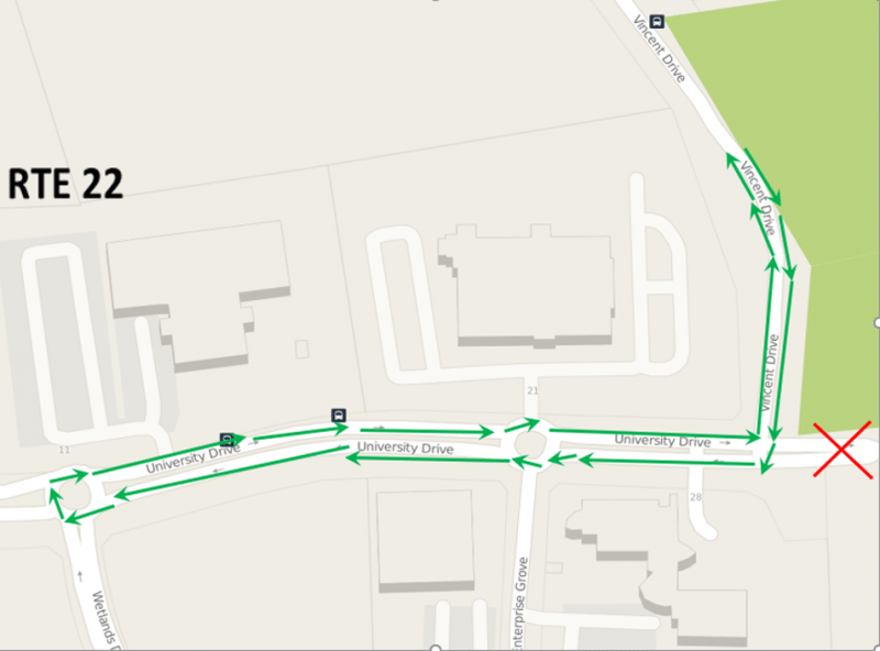 Map Of Route 22 Federation Uni Roadworks