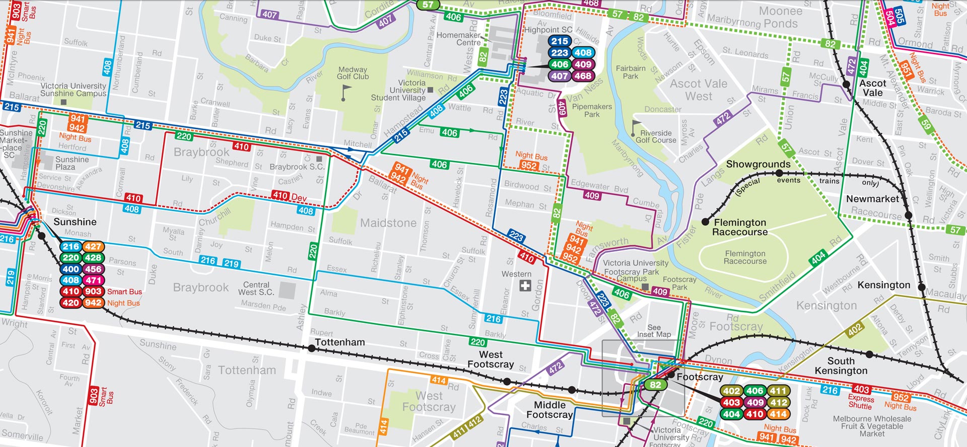 Sunshine Bus Timetables & Maps | Cdc Victoria